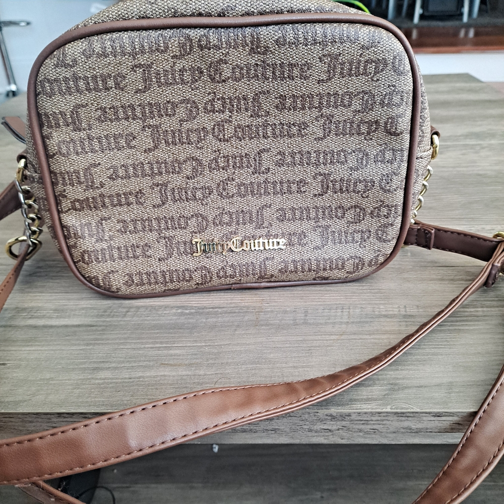 Juicy Couture Tan and Brown Crossbody Bag